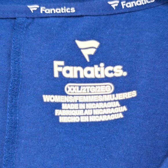 Buffalo Bills Fanatics Women's Southpaw Flutter V-Neck T-Shirt - Royal Size XXL - Picture 4 of 5